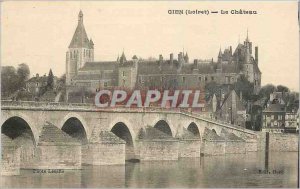 Old Postcard Gien Loiret Le Chateau