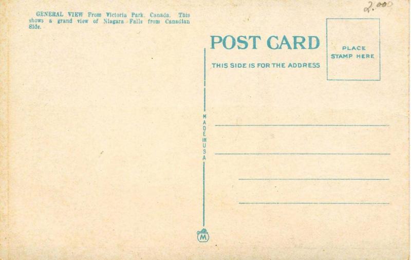 Canada - Ontario, Niagara Falls. From Victoria Park