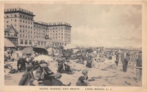 J58/ Long Breach Long Island New York Postcard c1910 Hotel Nassau Beach 304