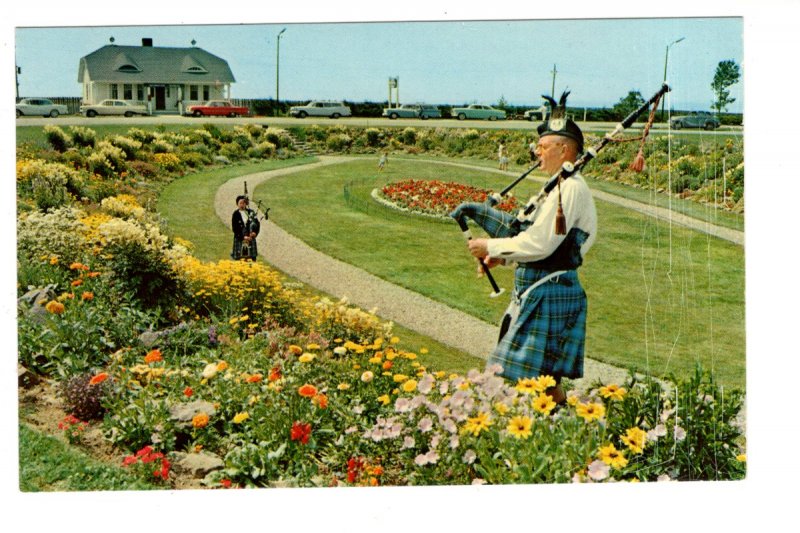 Bag Pipers in the Sunken Gardens, Amherst, Nova Scotia