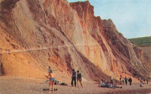 UK England the Coloured cliffs of Alum Bay and sands