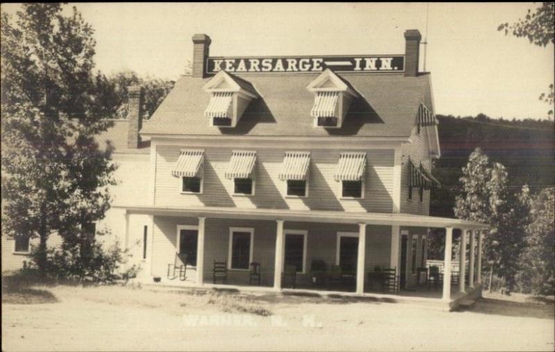 Warner NH Kearsarge Inn c1915 Real Photo Postcard