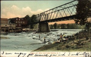 Lake Katrine Ulster New York NY Bridge Mills c1910 Postcard 
