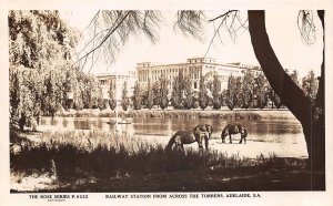 br106102 railway station from across the torrens adelaide australia