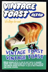 [AG] P563 Food Dessert Vintage Toast Bread Gastronomy Cuisine Car (postcard *New