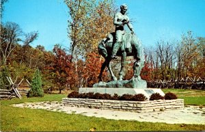 Illinois New Salem State Park Abraham Lincoln On The Prairie Statue