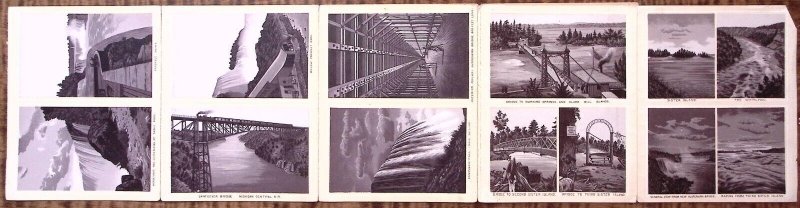 1920s NIAGARA FALLS NY SOUVENIR FOLD OUT 23 VINTAGE VIEWS  Z3276