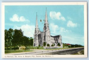 Ste Anne De Beaupre Quebec Canada Postcard Building of The Basilica c1930's