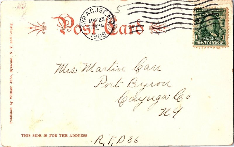 Syracuse NY Hospital of the Good Shepherd Undivided Back Postcard 1908