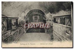 Postcard Old Basilica of St Maximin Interior of Gryple