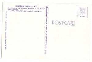 PA Turnpike NE Extension Carbon County Pennsylvania Postcard