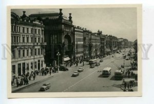 487756 1954 Leningrad Nevsky prospect bus trolleybus cars ed. 15000 LFH photo