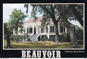 BILOXI, Mississippi,1950-60s; Beauvoir Jefferson Davis Shrine