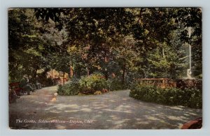 Dayton OH, The Grotto, Soldier's Home Grounds, Residents, Ohio c1910 Postcard