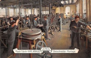 Lepizig Germany Karl Karuse Factory Assembly Room Vintage Postcard AA69835