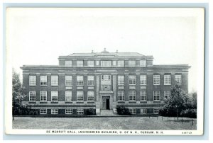 c1920s De Merritt Hall Engineering Building, Durham New Hampshire NH Postcard