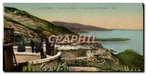 Old Postcard La Turbie Le Rond Point Of View L & # 39Italie