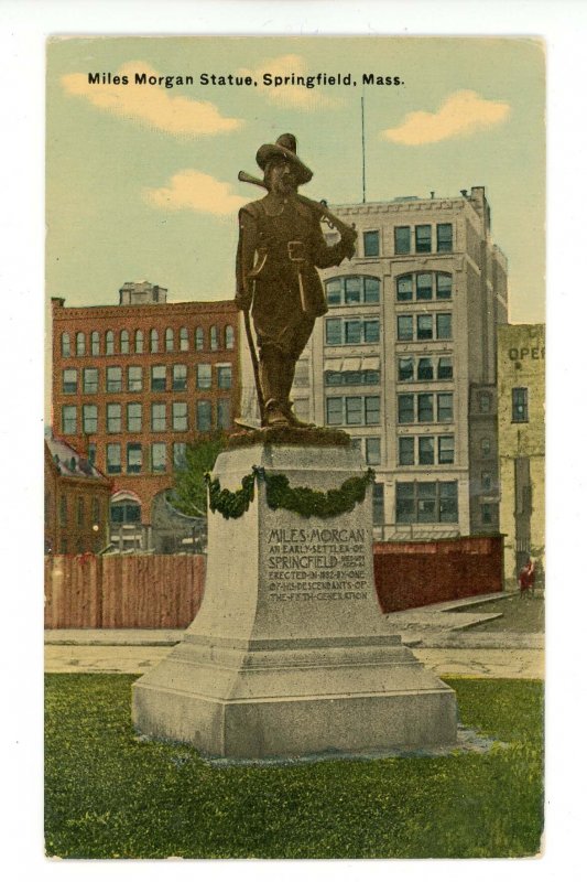 MA - Springfield. Miles Morgan Statue