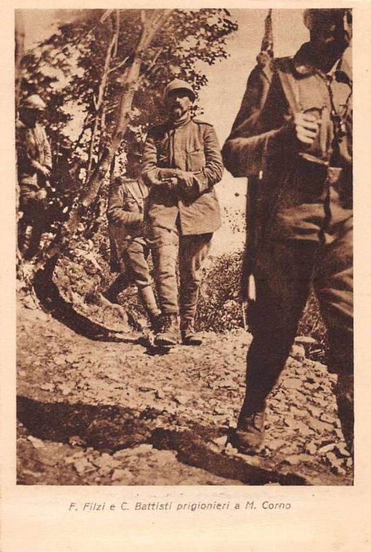 Italian Military Soldiers with Prisoners Antique Postcard J73445