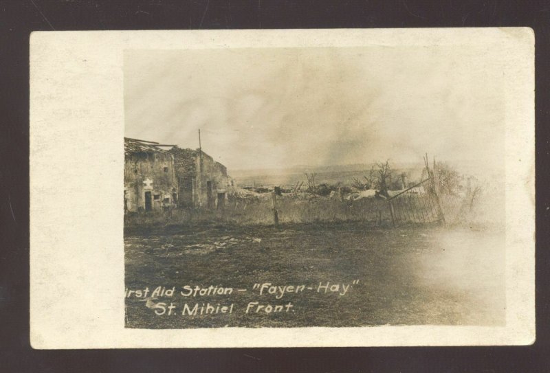 RPPC WORLD WAR 1 BATTLE ACTION WWI ST. MIHIEL FRANCE REAL PHOTO POSTCARD