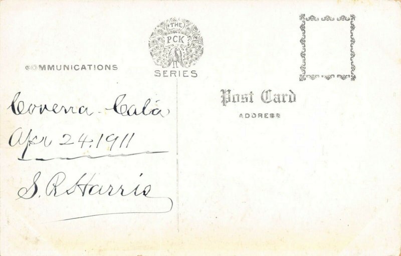 LPC54 Toast Flowers State Flag   California Postcard