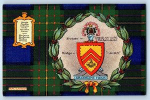 Scotland Postcard Maclaren Ab Origin Fidus Dalriada Coat of Arms c1910