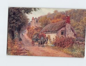 Postcard Devonshire Lane Lynton England