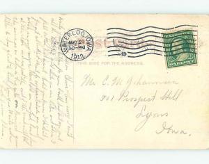 Divided-Back STREET SCENE Waterloo Iowa IA W2123