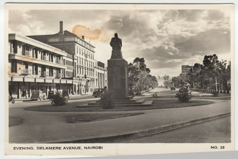 Kenya; Evening, Delamere Avenue, Nairobi RP PPC By AH Firmin, To P White, GB