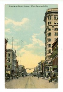 GA - Savannah. Broughton Street looking West ca 1911