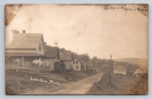 RPPC   1907  Lakeview  Maine    Postcard