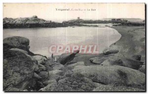 Old Postcard Tregastel The Bay