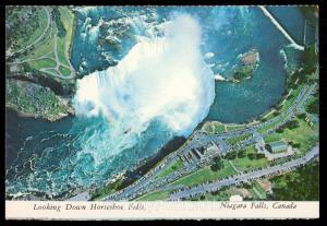 Aerial view of Canadian horseshoe falls