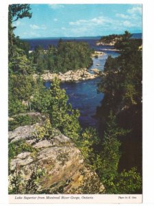 Lake Superior From Montreal River Gorge, Ontario, Canada, 1980 Chrome Postcard