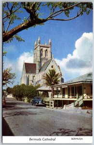 Vtg Hamilton Bermuda Cathedral Church Of England 1950s View Postcard