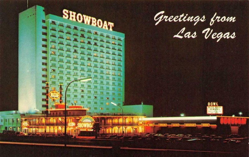 Riviera Hotel Las Vegas postcard, Back of postcard reads: R…