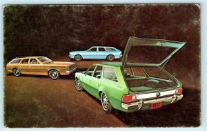 Automobile Advertising 1972 American Motors HORNET SPORTABOUT Car Postcard