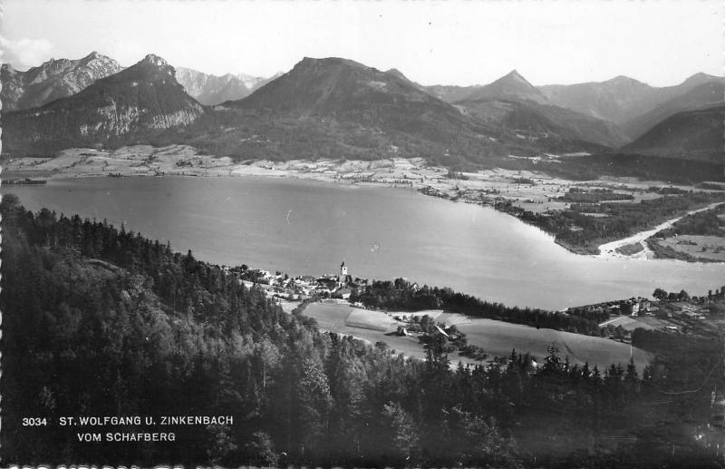 BG30064 st wolfgang u zinkenbach vom schafberg austria   CPSM 14x9cm