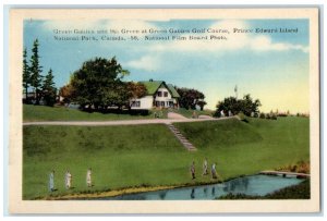 c1940's Green Gables Golf Course 9th Green Prince Edward Island Canada Postcard