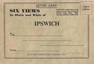 Six Views Of Ipswich School Quay Old Folding Postcard Book