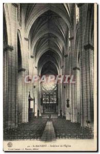 Saint Maixent Old Postcard Interior of & # 39eglise