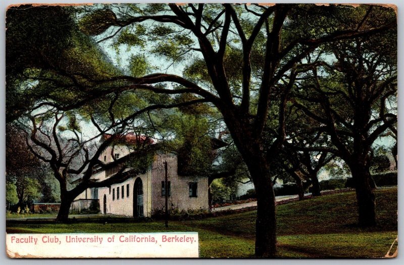 Vtg Berkeley CA University of California Faculty Club 1910s View Postcard