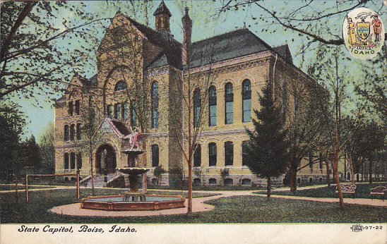 Idaho Boise State Capitol Building 1908