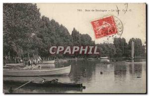 Paris Old Postcard Bois de Boulogne Lake