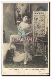 Postcard Old Theater Etoile d & # 39Opera The toilet and dress before the ballet