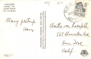 Tipo Huichol Jalisco Mexico Tarjeta Postal 1943 