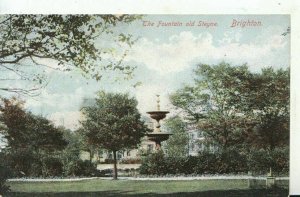 Sussex Postcard - The Fountain Old Steyne - Brighton - Ref 11335A