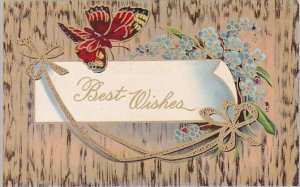 Best Wishes With Butterfly