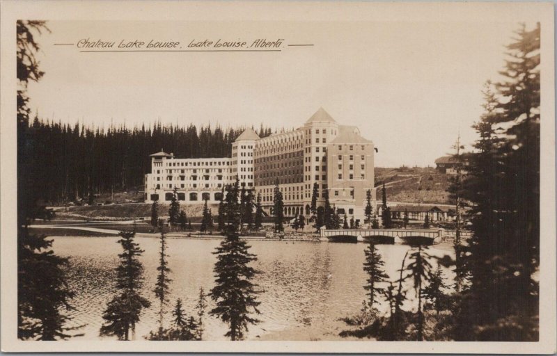 RPPC Postcard Chateau Lake Louise Lake Louise Alberta Canada