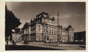 Croatia Zagreb Narodno Kazalište Vintage RPPC C243